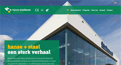 Desktop Screenshot of hansestaalbouw.nl